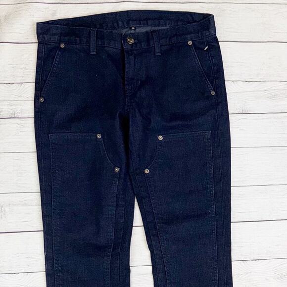 Ralph Lauren NEW Straight Leg Jeans with Rivet Detail Midnight Blue Size 29 - Picture 2 of 7